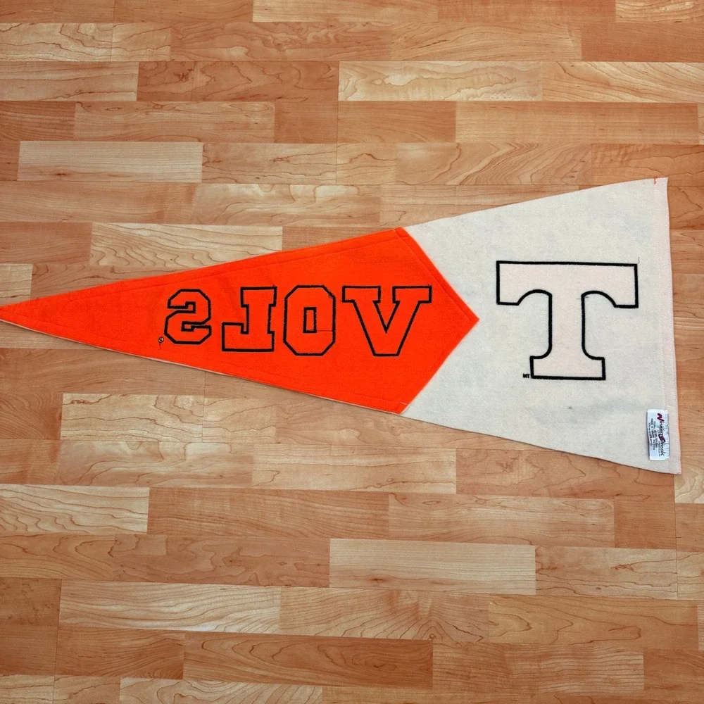 Tennessee Volunteers Vols Pennant Winning Streak Sports Wool Felt Orange White
